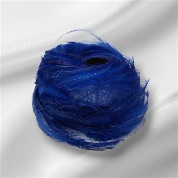 Accessories | Mcm Vintage Chignon Bun Fascinator Cobalt Blue  display picture 3